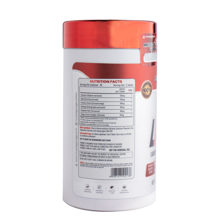 MUSCLE GARAGE LIVER DETOX AND REPAIR FORMULA- 60 TAB