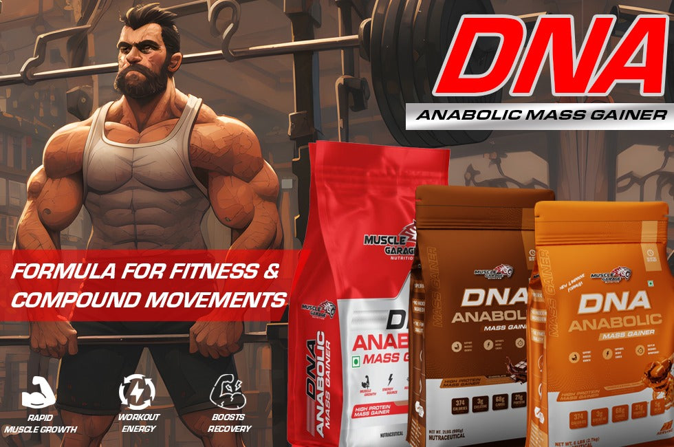 Muscle Garage DNA ANABOLIC MASS GAINER- Formula For Fitness and  Compound Movements