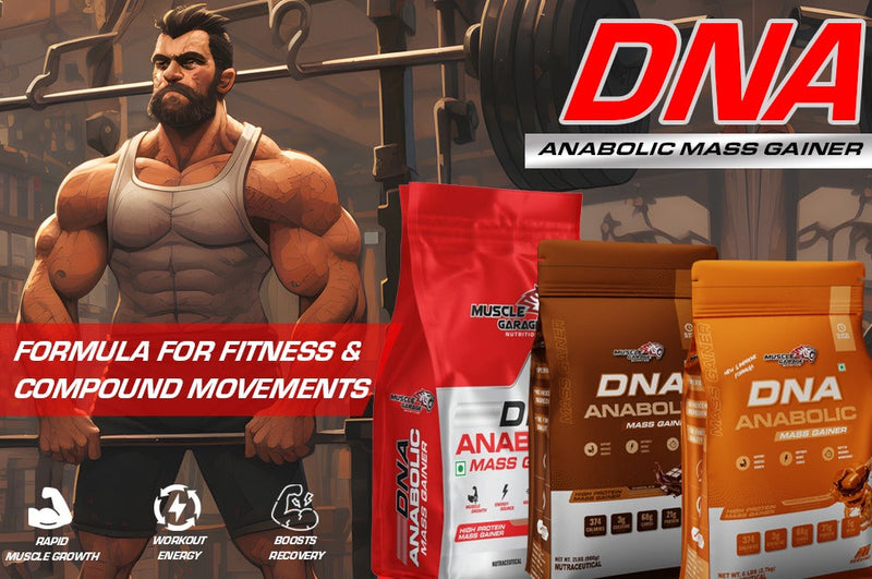 Muscle Garage DNA ANABOLIC MASS GAINER- Formula For Fitness and  Compound Movements