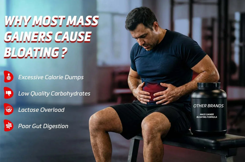 Why Most Mass Gainers Cause Bloating (And How to Actually Gain Weight in India)