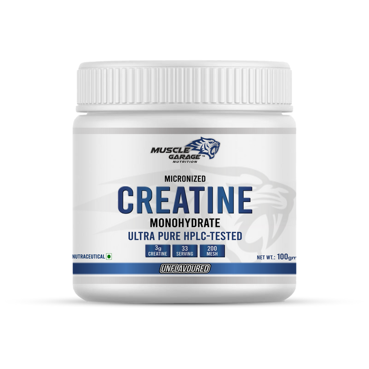 MG Creatine Monohydrate Powder – 100g (33 Servings) | Ultra Pure HPLC-Tested