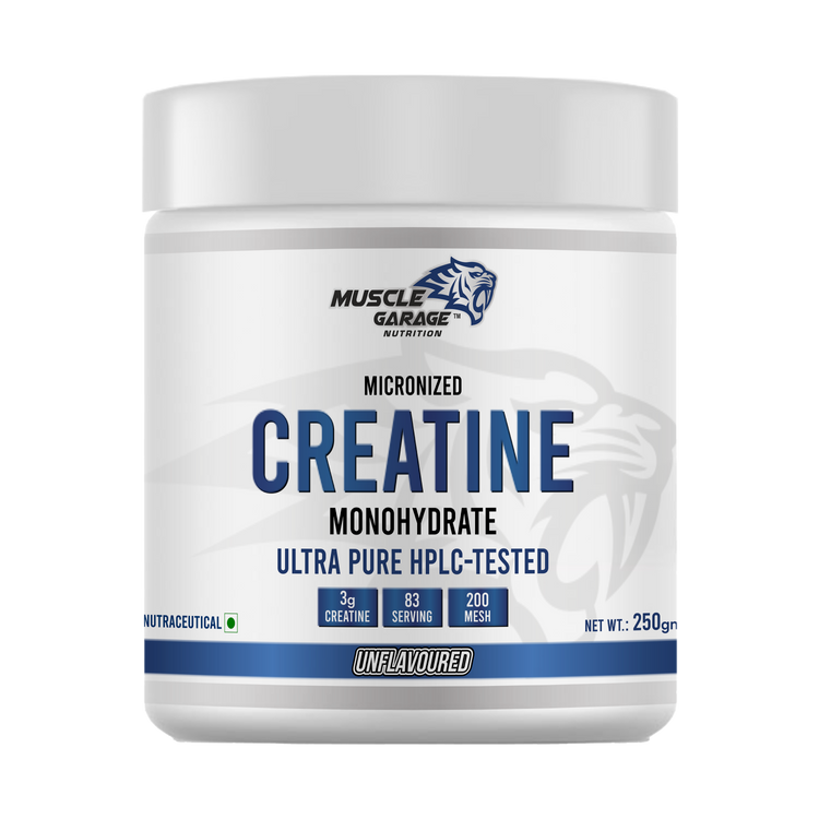 MG Creatine Monohydrate Powder – 250g (Unflavoured) | Ultra Pure HPLC-Tested