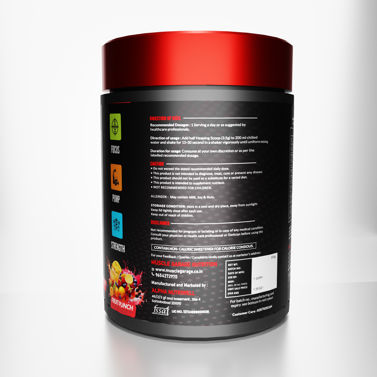 MG Racehorse – Pre Workout Powder 151g | 43 Servings