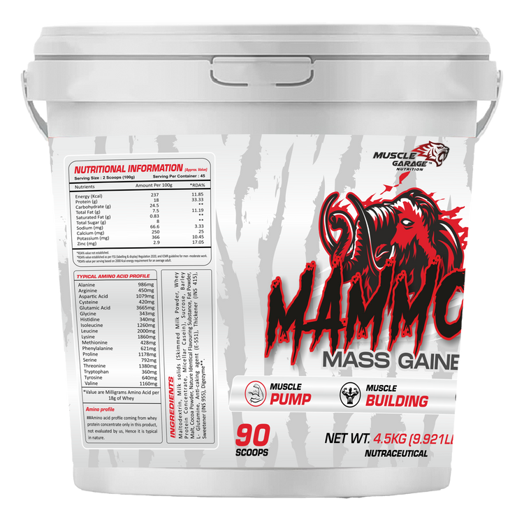 Muscle Garage Mammoth Mass Gainer- (4.5Kg, Chocolate)