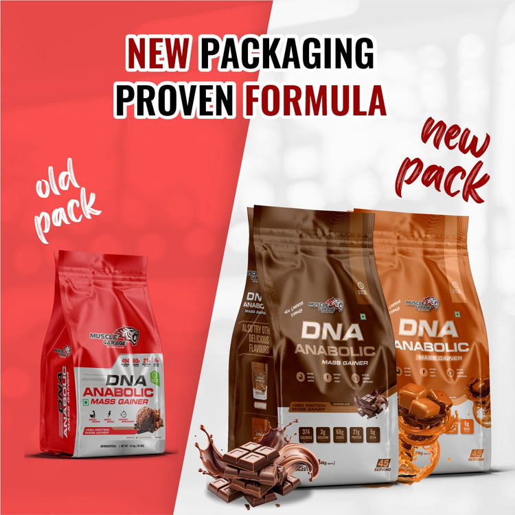 MG DNA Anabolic Mass Gainer 4.5kg (10LBS) – High Protein Formula for Muscle Gain