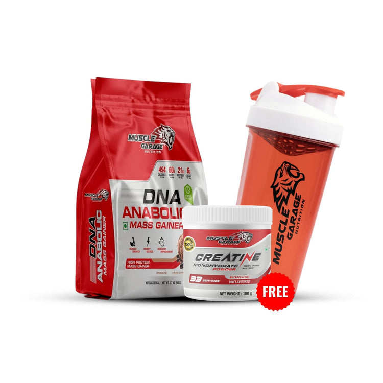 MG DNA Anabolic Mass Gainer 2.7kg (6lbs) –  Premium Mass Gainer Supplement for Bulking