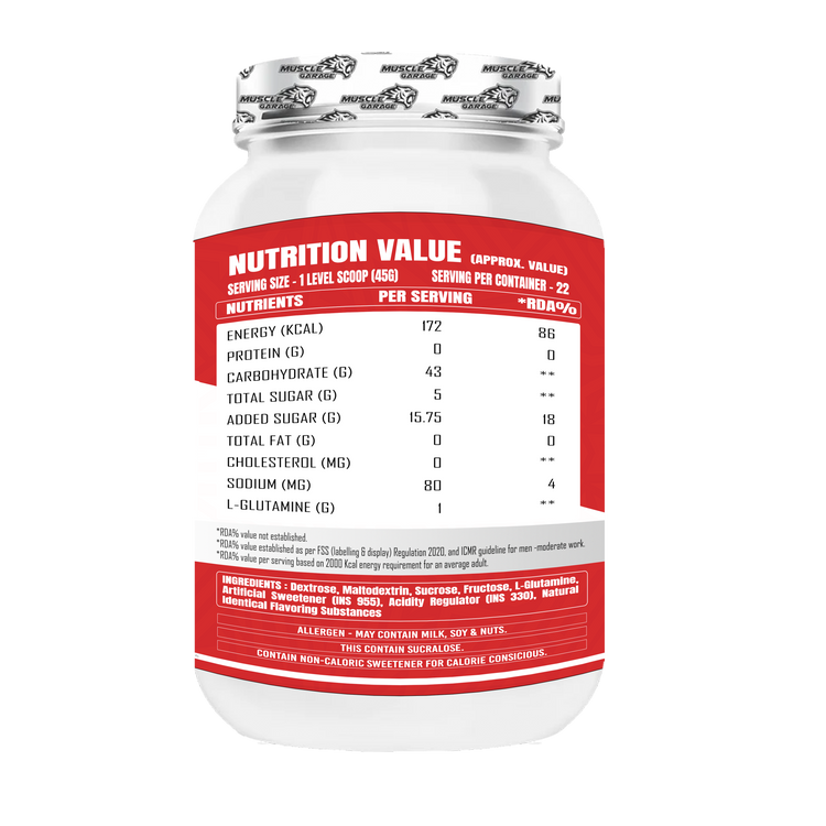 Muscle Garage DNA Carb Fuel (1Kg) – Superior Carbohydrate Formula | 22 Servings
