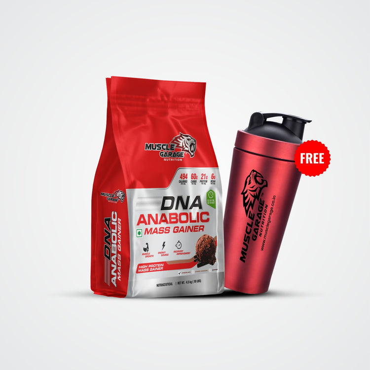 DNA ANABOLIC MASS GAINER - 4.5KG (10LBS) Get FREE Steel Shaker